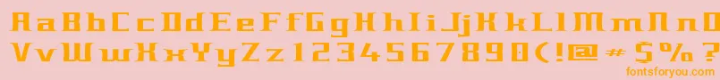 CulturalStupidity Font – Orange Fonts on Pink Background