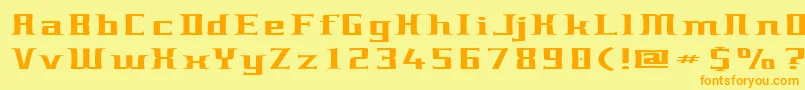CulturalStupidity Font – Orange Fonts on Yellow Background