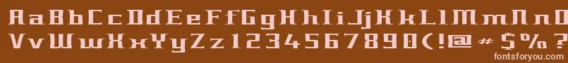 CulturalStupidity Font – Pink Fonts on Brown Background