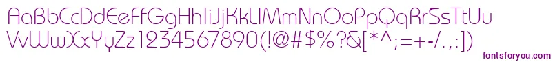 BaronlightdbNormal-Schriftart – Violette Schriften