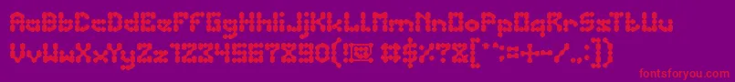 Phenomenon Font – Red Fonts on Purple Background