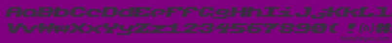 Charmset Font – Black Fonts on Purple Background