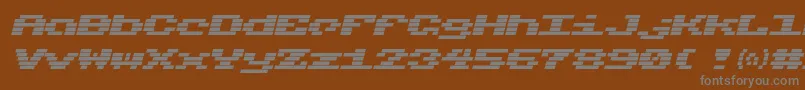 Charmset Font – Gray Fonts on Brown Background