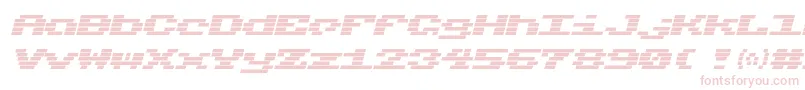 Charmset-Schriftart – Rosa Schriften auf weißem Hintergrund