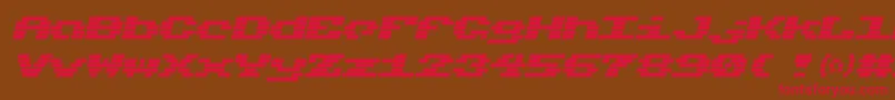 Charmset Font – Red Fonts on Brown Background