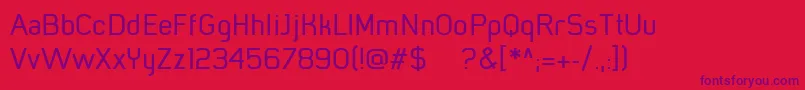 MistergiaccoMedium Font – Purple Fonts on Red Background