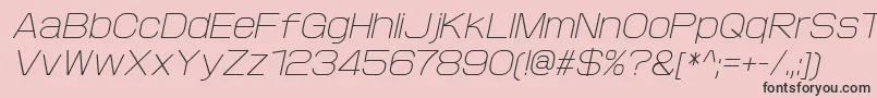 ProtofetLightitalic Font – Black Fonts on Pink Background