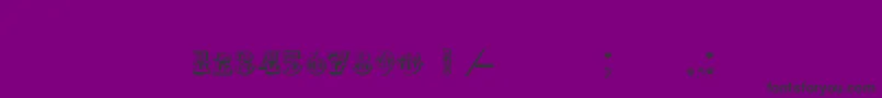 Invest Font – Black Fonts on Purple Background