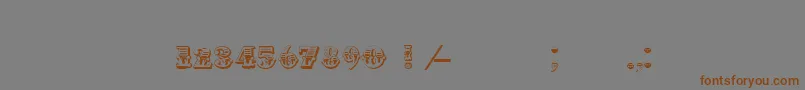 Invest Font – Brown Fonts on Gray Background