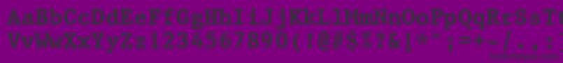 Prestige12PitchBoldBt Font – Black Fonts on Purple Background