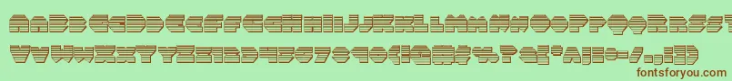 Balastaragchrome Font – Brown Fonts on Green Background