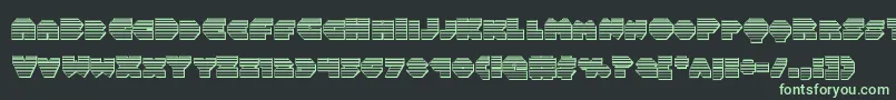 Balastaragchrome-fontti – vihreät fontit mustalla taustalla