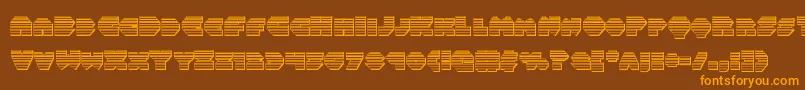 Balastaragchrome Font – Orange Fonts on Brown Background