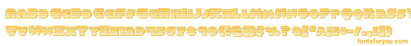 Шрифт Balastaragchrome – оранжевые шрифты на белом фоне