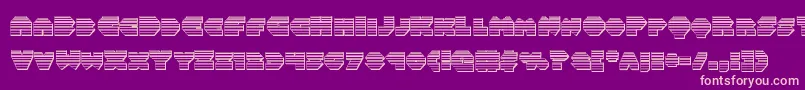 Balastaragchrome Font – Pink Fonts on Purple Background