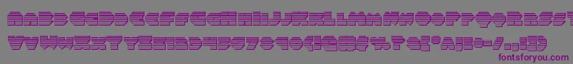 Balastaragchrome Font – Purple Fonts on Gray Background