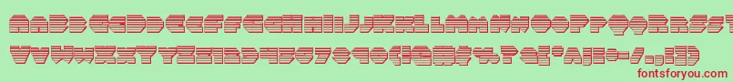Balastaragchrome Font – Red Fonts on Green Background