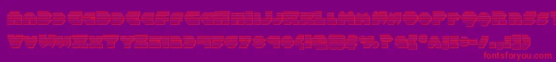 Balastaragchrome-fontti – punaiset fontit violetilla taustalla
