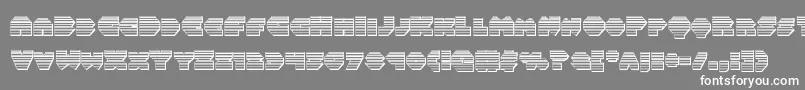 Balastaragchrome Font – White Fonts on Gray Background
