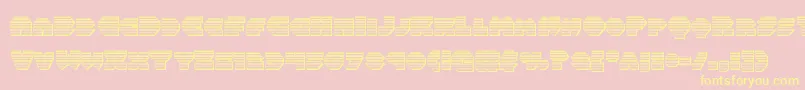 Balastaragchrome Font – Yellow Fonts on Pink Background