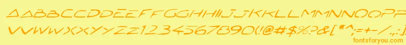 Подробнее о шрифте JettaTechItalic Шрифт JettaTechItalic – оранжевые шрифты на жёлтом фоне