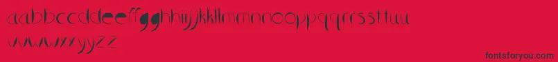 Sliceanddice Font – Black Fonts on Red Background
