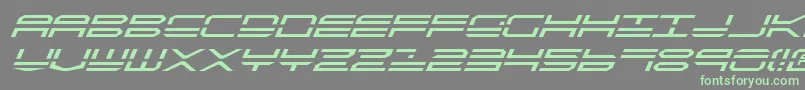 Qstrike2i Font – Green Fonts on Gray Background