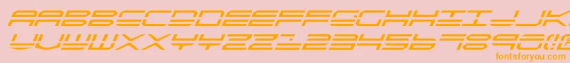 Qstrike2i Font – Orange Fonts on Pink Background