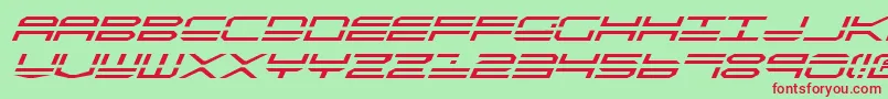 Qstrike2i Font – Red Fonts on Green Background