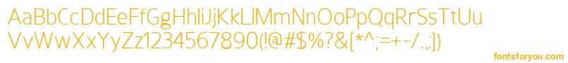 Шрифт HoxtonLight – оранжевые шрифты