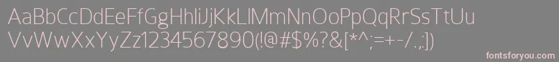HoxtonLight Font – Pink Fonts on Gray Background