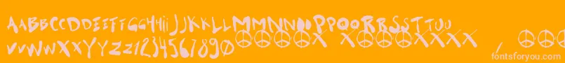 GarterMax Font – Pink Fonts on Orange Background