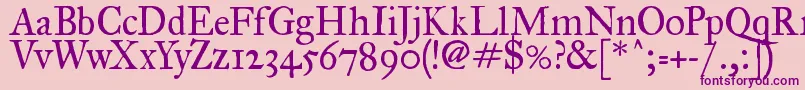 Fegprm2 Font – Purple Fonts on Pink Background