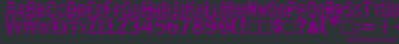 Jail Font – Purple Fonts on Black Background