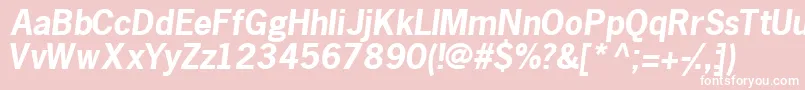 Macrossk ffy Font – White Fonts on Pink Background