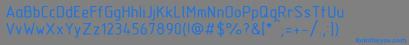 Шрифт GostTypeB – синие шрифты на сером фоне