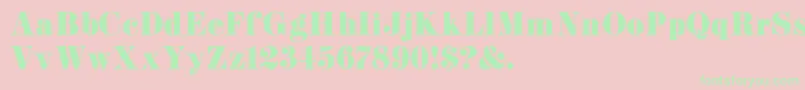 K22Didoni Font – Green Fonts on Pink Background