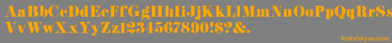 K22Didoni Font – Orange Fonts on Gray Background