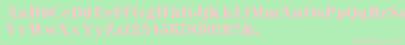 K22Didoni Font – Pink Fonts on Green Background
