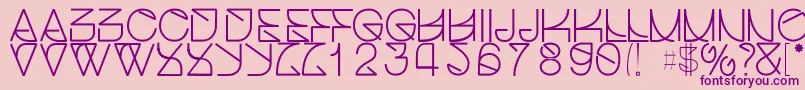 Helveticastruggleregular Font – Purple Fonts on Pink Background