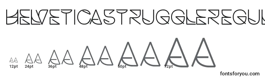Helveticastruggleregular (69051) Font Sizes