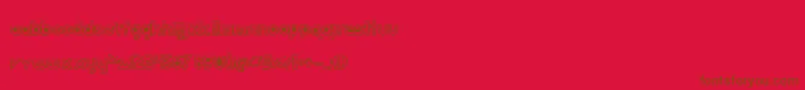 Dirt2Echo Font – Brown Fonts on Red Background