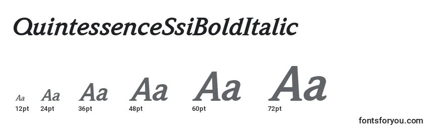 Размеры шрифта QuintessenceSsiBoldItalic