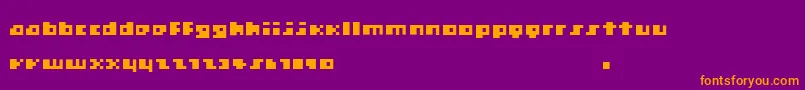 Engelberg Font – Orange Fonts on Purple Background