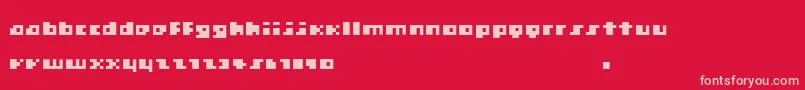 Engelberg Font – Pink Fonts on Red Background