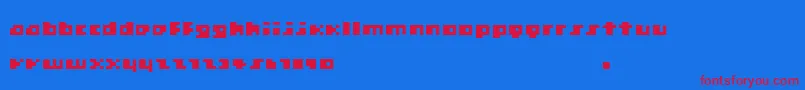 Engelberg Font – Red Fonts on Blue Background