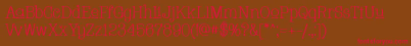 WhackadooUpper Font – Red Fonts on Brown Background