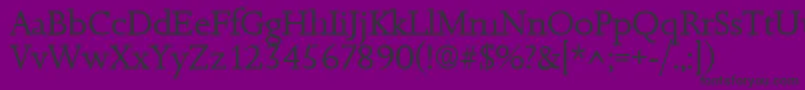 JessicaRegular Font – Black Fonts on Purple Background