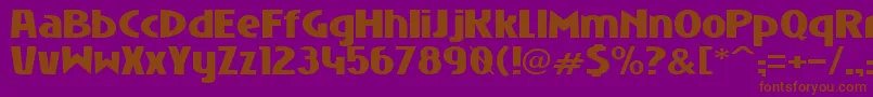 Niobbl Font – Brown Fonts on Purple Background
