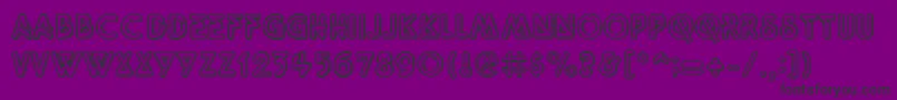 QuarkNeonRegular Font – Black Fonts on Purple Background